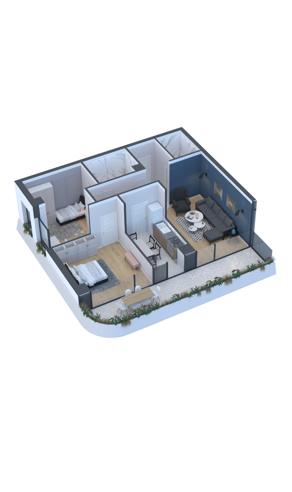 Origami - 3 camere
